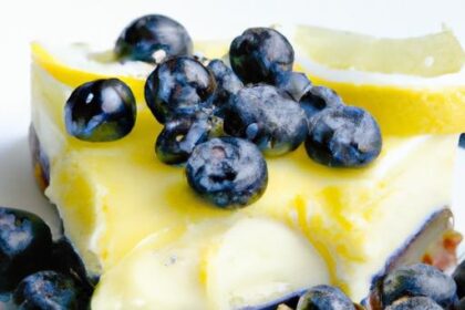 Zesty Lemon Blueberry Cheesecake Cake Recipe to Savor