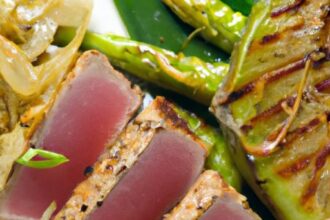 Grilled Tuna Steak: Ancient Greek Food Art Reimagined