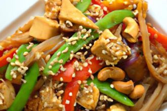 Savory Tofu & Peanut Noodle Stir-Fry: A Flavorful Twist