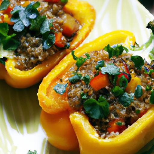 Quinoa-Stuffed Bell Peppers: A Colorful, Nutritious Delight