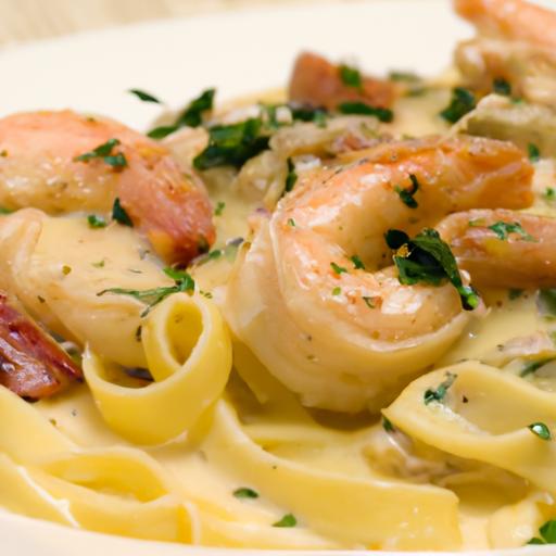 Savoring Shrimp Carbonara: olive Garden's Creamy Delight