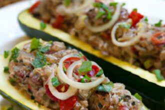 Hearty Beef & Quinoa Stuffed Zucchini Boats Recipe Guide