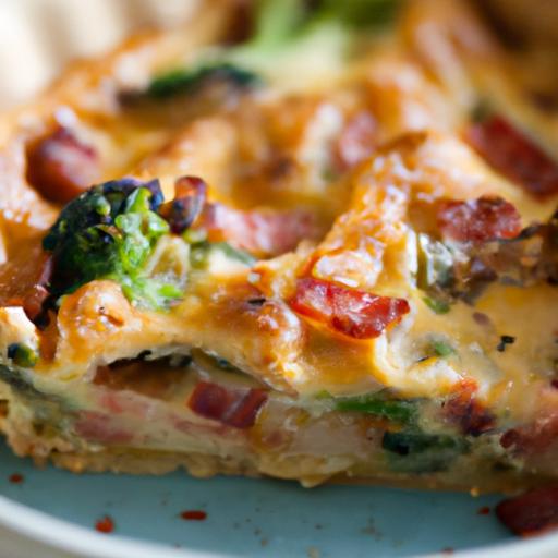 Savor the Perfect Broccoli bacon Quiche: A Flavorful Delight