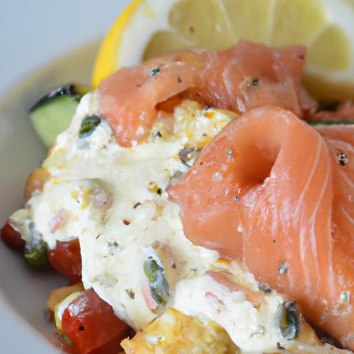 Savory salmon & Cottage Cheese Scramble: Protein-Packed Delight