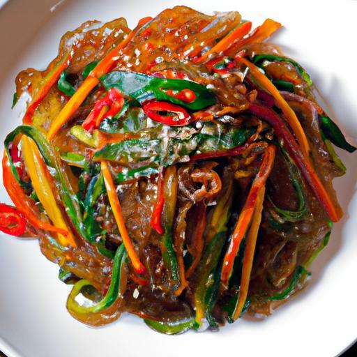 Japchae Unveiled: The Art of Korea’s Vibrant Glass Noodles