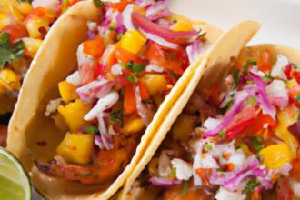 Tropical Delight: Shrimp Tacos with Zesty Mango Salsa