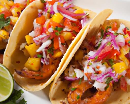 Tropical Delight: Shrimp Tacos with Zesty Mango Salsa