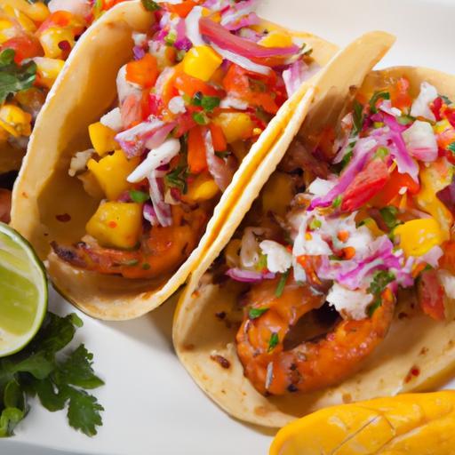 Tropical Delight: Shrimp Tacos with Zesty Mango Salsa