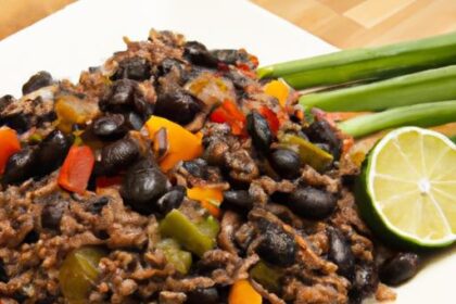 Nutritious Brown Rice & Black Beans with Zesty Salsa Twist