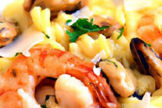 Savor Greek-Style Seafood Orzo: A Mediterranean Delight
