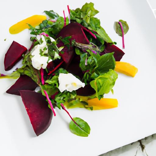 Bright Bites: Roasted Beet & Goat Cheese Salad Delight