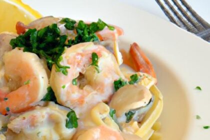 Creamy Chicken Shrimp Carbonara: A Seafood Twist Delight