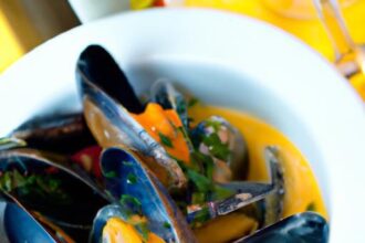 Fiery Coconut Curry Mussels: A Taste of Tropical Heat