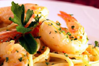 Savor Shrimp Scampi: A Delight with Angel Hair Pasta