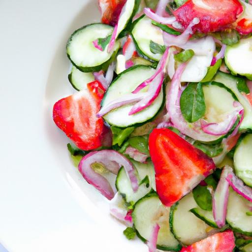 Refreshing Strawberry Cucumber Salad: A Summer Delight