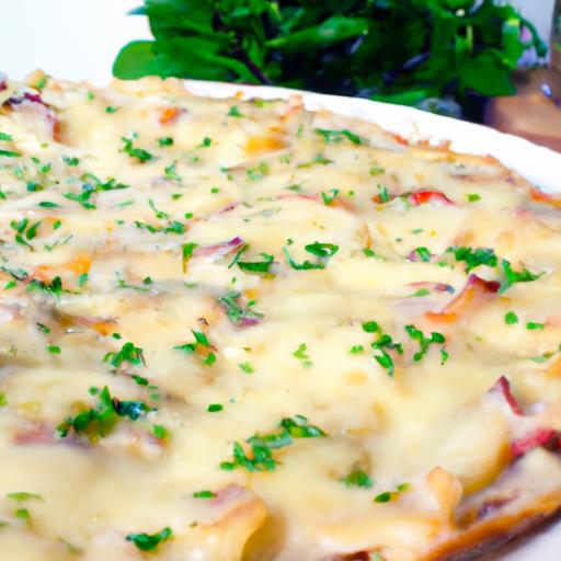 Alfredo Pizza Delight: A Creamy Twist on Classic pie