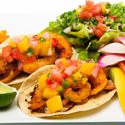Tropical Delight: Shrimp Tacos with Zesty‍ Mango Salsa