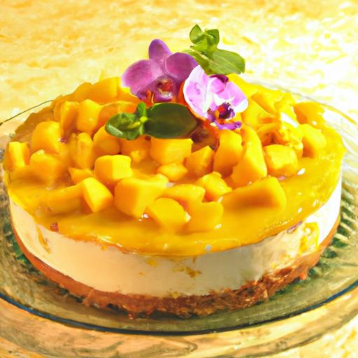 Tropical Delight: How to Make a No-Bake Mango cheesecake