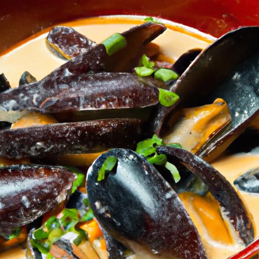 Fiery Coconut Curry Mussels: A Taste of Tropical Heat