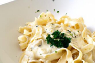 Indulge in Classic Creamy Fettuccine Alfredo Delight