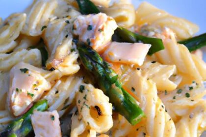 Wholesome Cauliflower Pasta with Salmon and Spinach Flair
