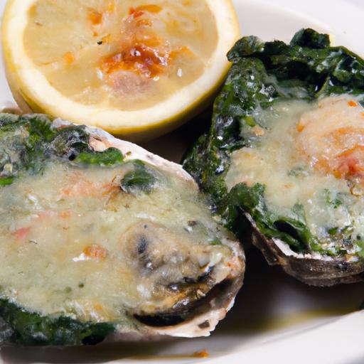 Savory Baked Oysters with Spinach and Melted Cheese Delight