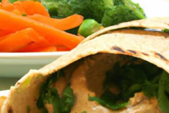 Wholesome Hummus & Veggie Wrap: A Flavorful Whole Wheat Treat