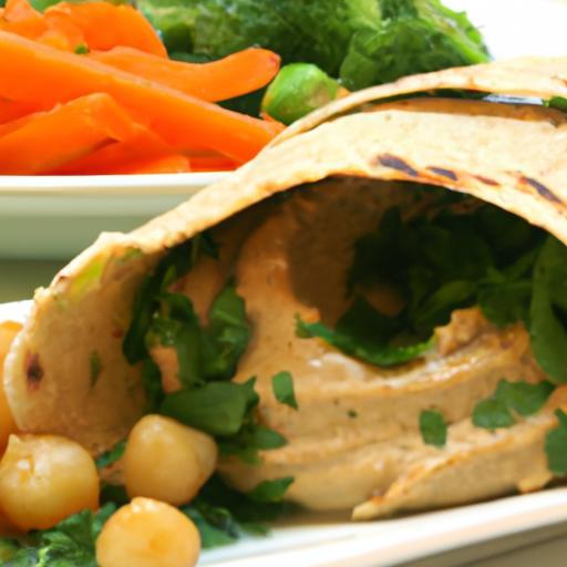 Wholesome Hummus & Veggie Wrap: A Flavorful Whole Wheat Treat