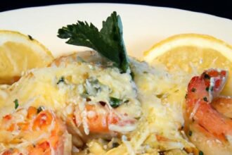 Zesty Shrimp Parmesan Pasta: A Lemon Garlic Delight Recipe