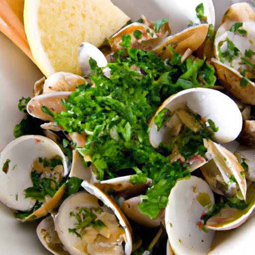 Savor Steamed Clams: Garlic & Parsley Delight Unveiled