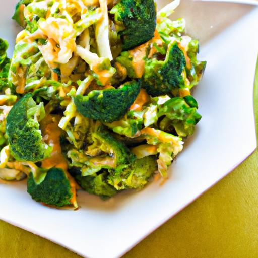 Crunchy Broccoli Salad with Zesty coleslaw Dressing Delight