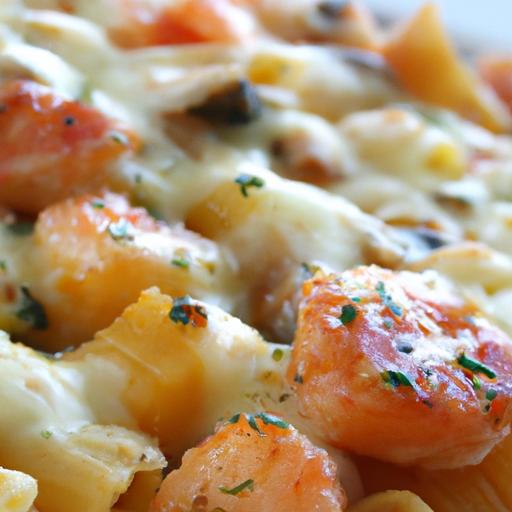 Cheesy‍ Seafood⁢ Pasta Bake:⁢ A flavorful Mozzarella Delight
