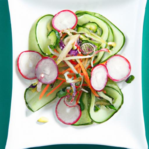 crunchy cucumber & Radish Salad: Refreshing and Easy Recipe