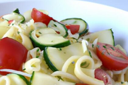 Fresh and Flavorful: Cucumber Tomato Pasta Salad Recipe