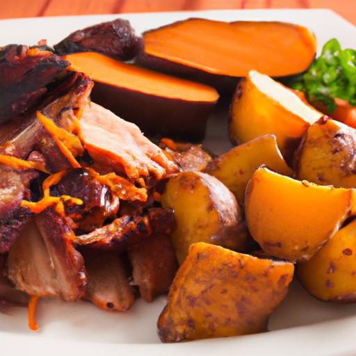 Smoky BBQ Pulled Pork with Sweet Potatoes: A Flavorful Feast