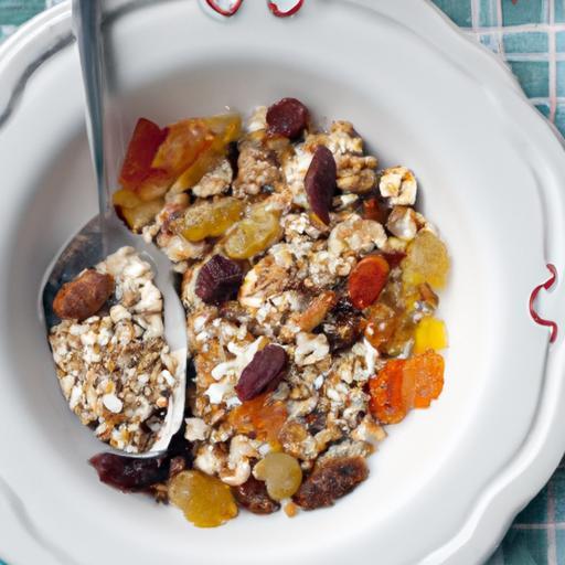 Crunchy Mornings: Oatmeal with Nuts and Toast Delight