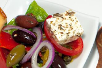 Mediterranean Delight: Authentic Greek Salad with Feta & Olives