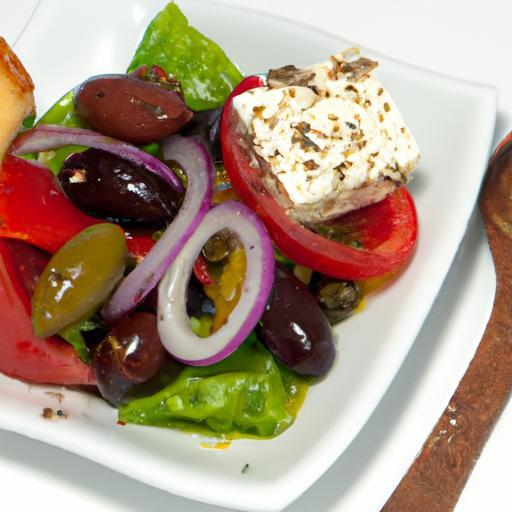 Mediterranean Delight: Authentic Greek Salad with Feta & Olives
