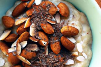 Power Breakfast: Almond Butter & Flaxseed Protein Porridge