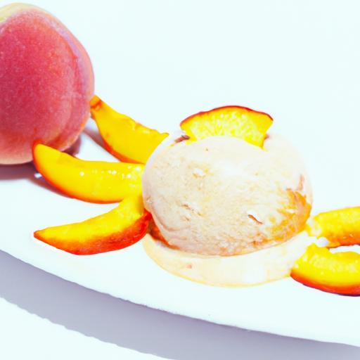 Peach Sorbet Delight: Refreshing Sweetness in Every Scoop