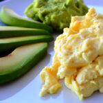 Creamy Low-Carb Scrambled Eggs with Fresh Avocado Twist