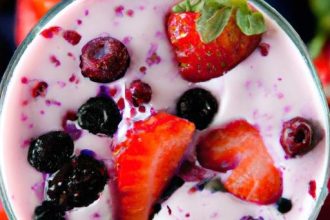 Berry & Greek Yogurt Smoothie: Naturally Sweet, No Sugar