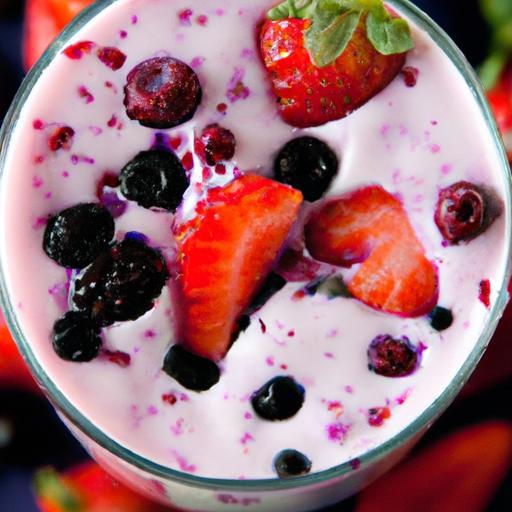 Berry & Greek Yogurt Smoothie: Naturally Sweet, No Sugar
