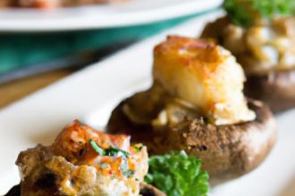 Savory Crab-Stuffed Mushrooms: A Flavorful Seafood Delight