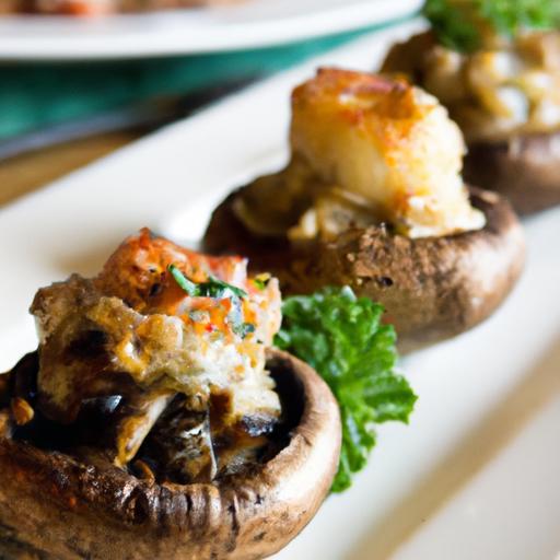 Savory Crab-Stuffed Mushrooms: A Flavorful Seafood Delight