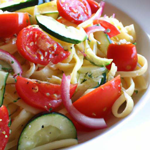 Fresh and Flavorful: ⁢Cucumber Tomato Pasta Salad Recipe