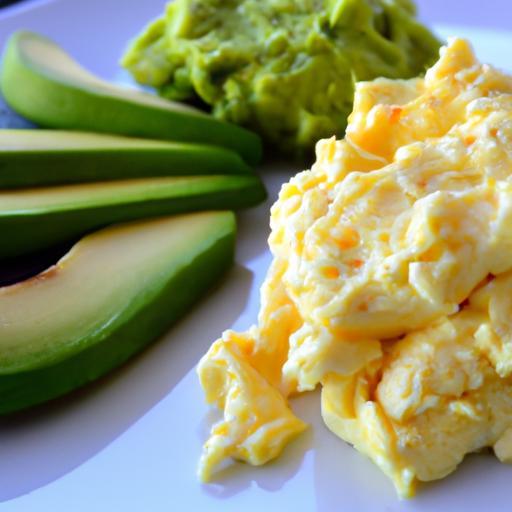 Creamy Low-Carb Scrambled Eggs with Fresh Avocado Twist