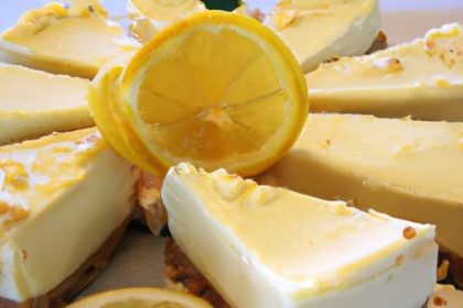 Zesty Delight: Easy 5-Ingredient Lemon Cheesecake Bars Recipe