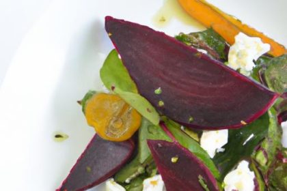 Earthy Roasted Beet & Creamy Goat Cheese Salad Delight