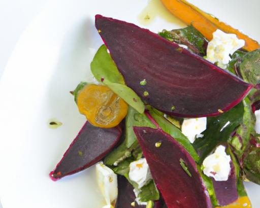 Earthy Roasted Beet & Creamy Goat Cheese Salad Delight
